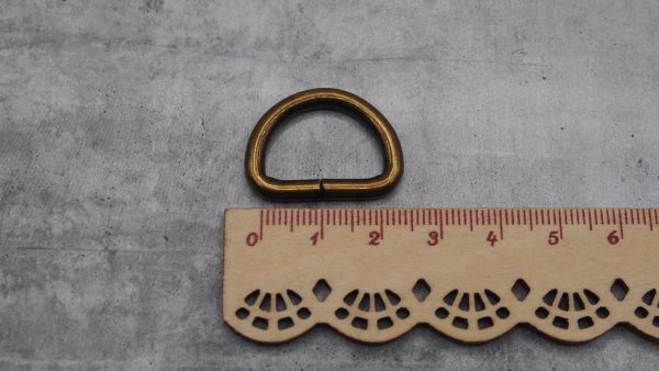 D-Rings 20mm - Antique Brass Landscape