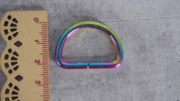 D-Rings 25mm 4pk - Rainbow 4