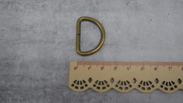 D-Rings 25mm - Antique Brass 3