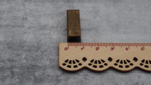 Strap Ends 25mm - Antique Brass 7