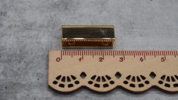 Strap Ends 25mm - Gold (2)