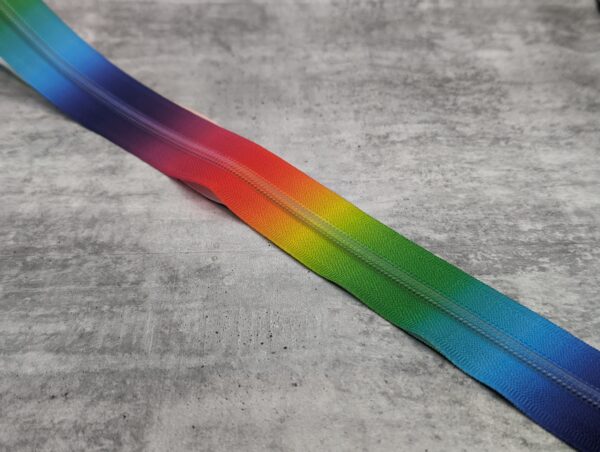 #5 Bright Rainbow Zipper Tape